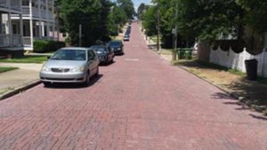 pavers on street