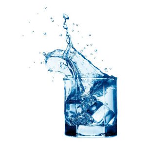 splashing glass of water