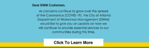 COVID-19 Customer Service Update